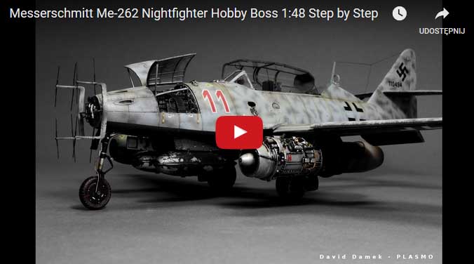 Messerschmitt Me-262 Nightfighter Hobby Boss 1:48 – Video