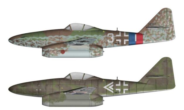 Jak malowano Me 262 – kolory RLM 81, 82 i 76 w późnym Luftwaffe